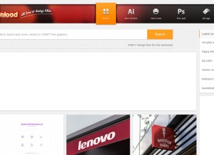 How uidownload.com looks like on a tablet such as an iPad.