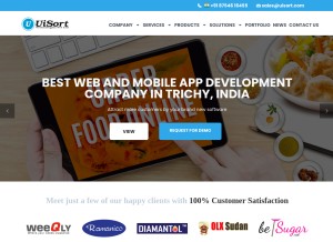 How uisort.com looks like on a tablet such as an iPad.
