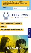 How uiu.edu looks like on a mobile device such as an iPhone.