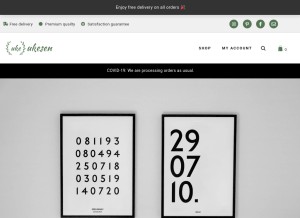 How ukesen.com looks like on a tablet such as an iPad.