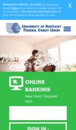 How ukfcu.org looks like on a mobile device such as an iPhone.