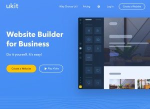 How ukit.com looks like on a tablet such as an iPad.