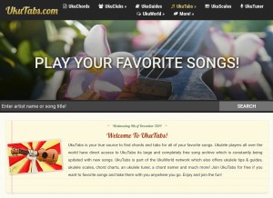 How ukutabs.com looks like on a tablet such as an iPad.