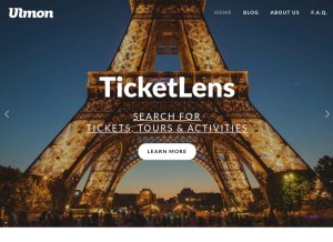 How ulmon.com looks like on a tablet such as an iPad.