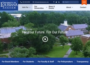 How ulsystem.net looks like on a tablet such as an iPad.