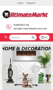 How ultimatemarktusa.com looks like on a mobile device such as an iPhone.