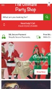How ultimatepartyshop.com looks like on a mobile device such as an iPhone.