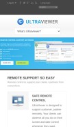 How ultraviewer.net looks like on a mobile device such as an iPhone.
