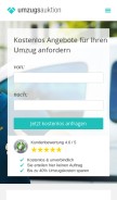 How umzugsauktion.de looks like on a mobile device such as an iPhone.