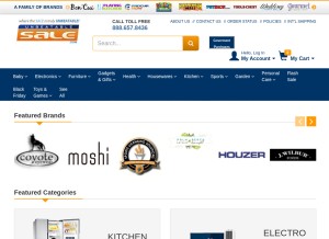 How unbeatablesale.com looks like on a tablet such as an iPad.