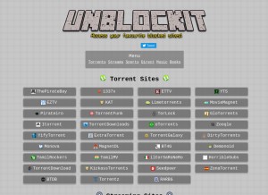 How unblocked.mx looks like on a tablet such as an iPad.