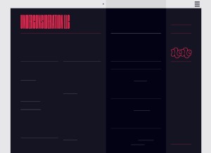 How underconsideration.com looks like on a tablet such as an iPad.