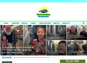 How understandingcompassion.com looks like on a tablet such as an iPad.