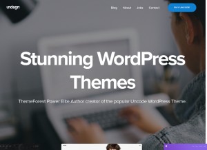 How undsgn.com looks like on a tablet such as an iPad.