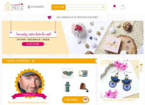 How ungrandmarche.fr looks like on a tablet such as an iPad.