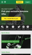 How unibet.eu looks like on a mobile device such as an iPhone.