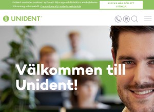 How unident.se looks like on a tablet such as an iPad.