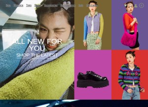 How unifclothing.com looks like on a tablet such as an iPad.