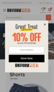 How uniformpoint.com looks like on a mobile device such as an iPhone.