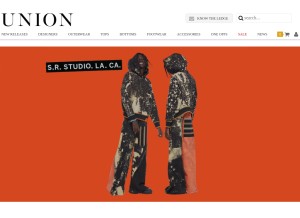 How unionlosangeles.com looks like on a tablet such as an iPad.