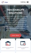 How uniprotech.co.in looks like on a mobile device such as an iPhone.