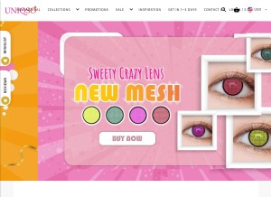 How uniqso.com looks like on a tablet such as an iPad.