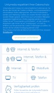 How unitymedia.de looks like on a mobile device such as an iPhone.