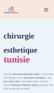 How univers-esthetique.com looks like on a mobile device such as an iPhone.