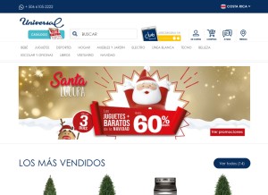 How universalcr.com looks like on a tablet such as an iPad.