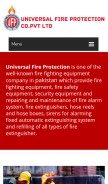How universalfireprotection.com.pk looks like on a mobile device such as an iPhone.