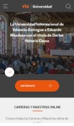 How universidadviu.com looks like on a mobile device such as an iPhone.