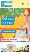 How universityofcalifornia.edu looks like on a mobile device such as an iPhone.