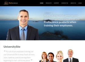 How universitysite.com looks like on a tablet such as an iPad.