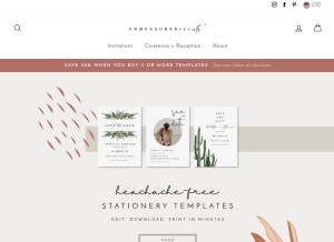 How unmeasuredevents.com looks like on a tablet such as an iPad.