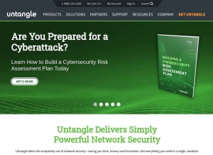 How untangle.com looks like on a tablet such as an iPad.