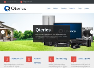 How updatelogic.com looks like on a tablet such as an iPad.