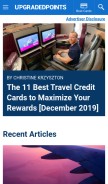 How upgradedpoints.com looks like on a mobile device such as an iPhone.