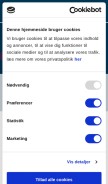 How upgradeit.dk looks like on a mobile device such as an iPhone.