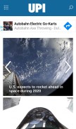 How upi.com looks like on a mobile device such as an iPhone.