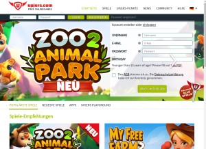 How upjers.com looks like on a tablet such as an iPad.