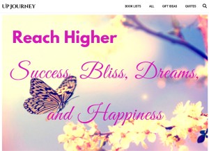 How upjourney.com looks like on a tablet such as an iPad.