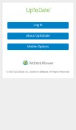 How uptodate.com looks like on a mobile device such as an iPhone.