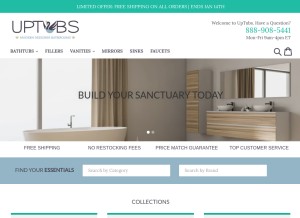 How uptubs.com looks like on a tablet such as an iPad.