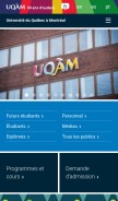 How uqam.ca looks like on a mobile device such as an iPhone.