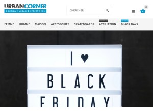 How urban-corner.com looks like on a tablet such as an iPad.
