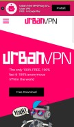 How urban-vpn.com looks like on a mobile device such as an iPhone.