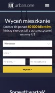 How urbanone-widget.pl looks like on a mobile device such as an iPhone.
