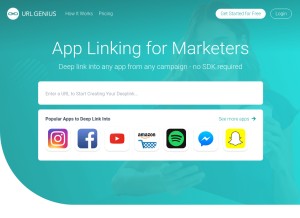 How urlgeni.us looks like on a tablet such as an iPad.