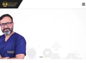 How urocare.health looks like on a tablet such as an iPad.