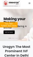 How urogyn.co.in looks like on a mobile device such as an iPhone.